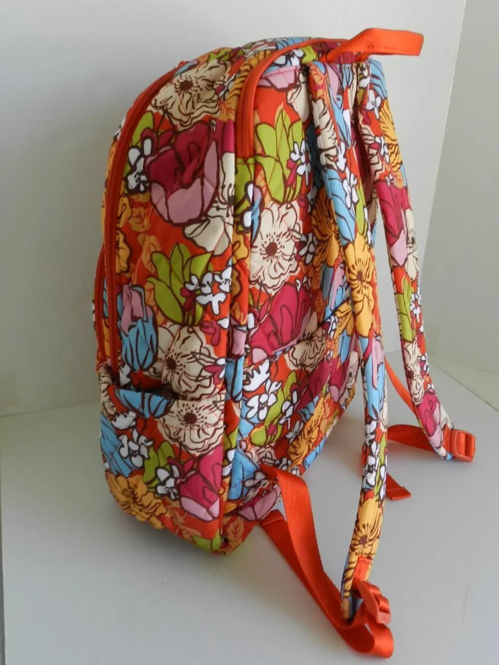 Vera Bradley Ultralight Essential LARGE Backpack Laptop Bag in Midday Garden